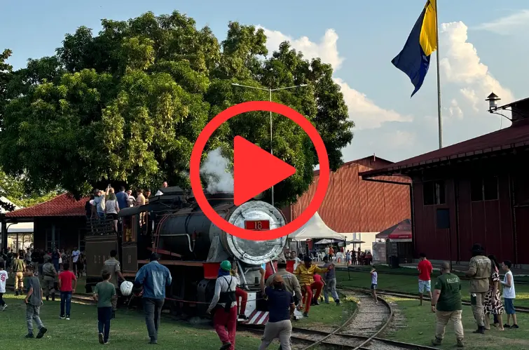 Veja o trajeto completo da Locomotiva 18 voltando a circular após mais de 20 anos em Porto Velho