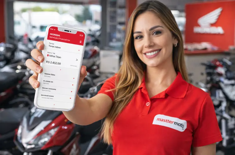Mastter Moto destaca facilidade digital para clientes de consórcio e financiamento Honda
