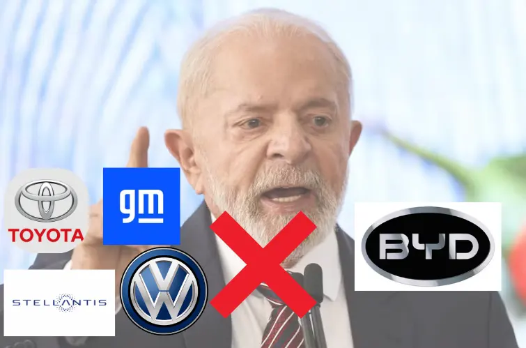 GM, Toyota, VW e Stellantis se unem contra incentivos a carros chineses montados no Brasil