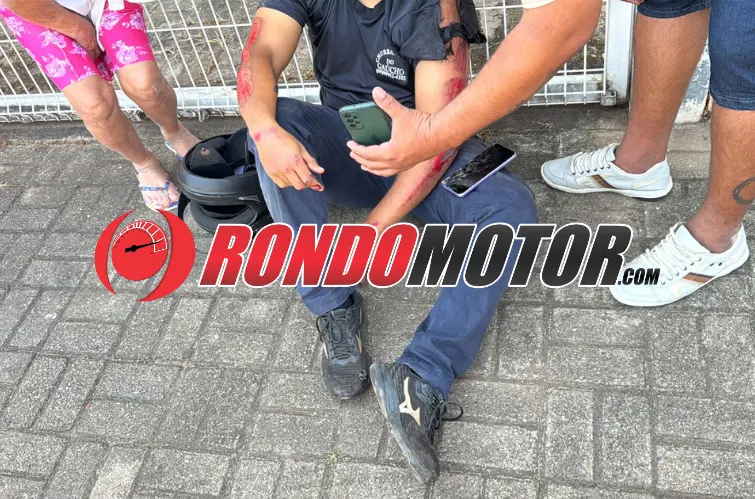 Motoboy sofre grave acidente ao passar por quebra-molas em Porto Velho