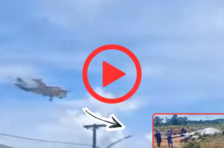 Avião aeromédico capota durante pouso em distrito de Mato Grosso