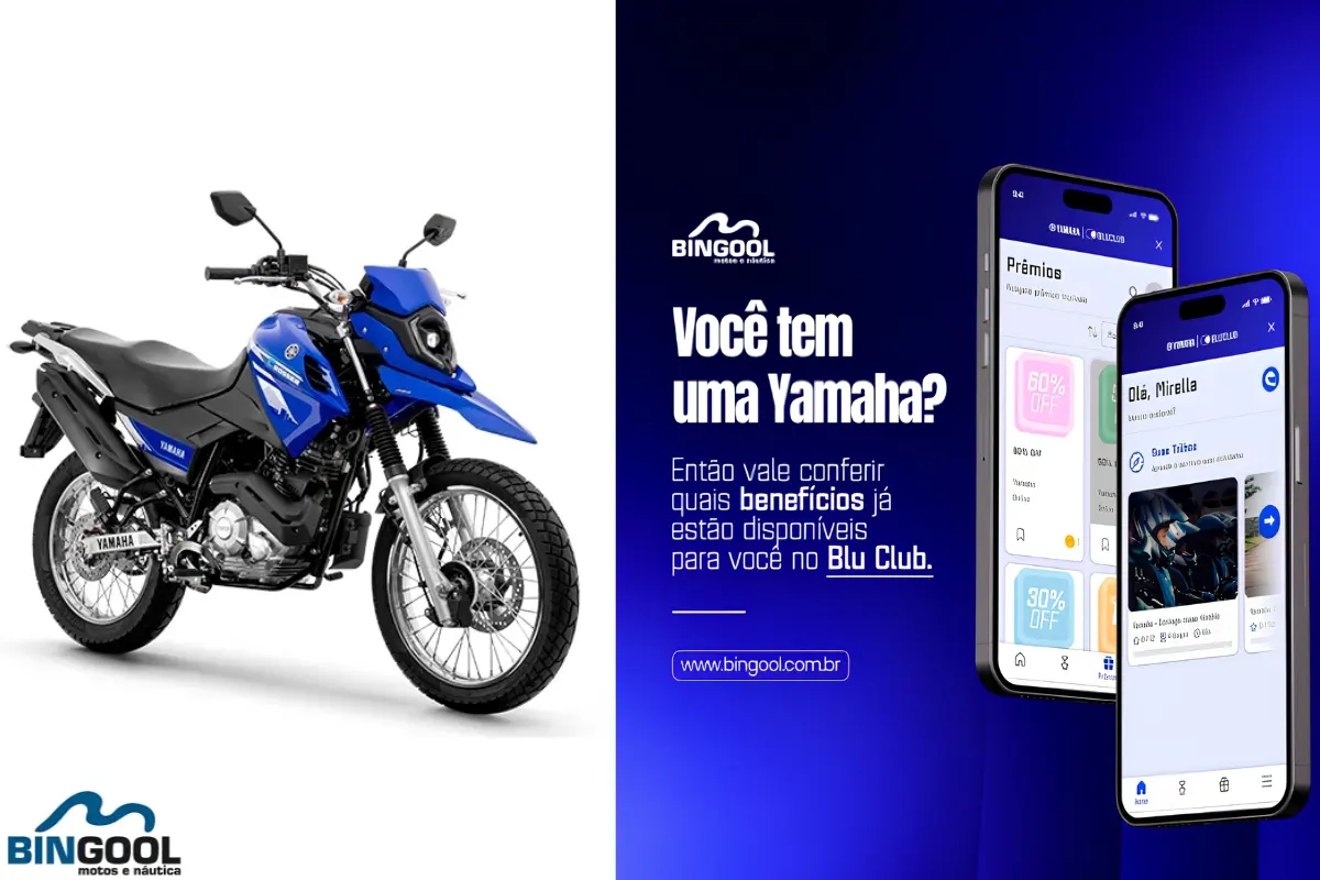 Tem uma Yamaha? Blu Club reúne revisões, garantia e benefícios em um só aplicativo