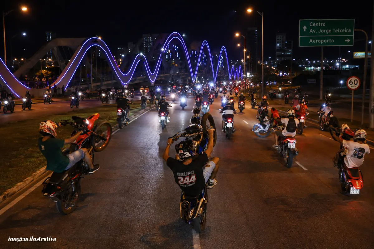 Rolê Mil Grau 2026 reúne motociclistas na madrugada deste sábado em Porto Velho