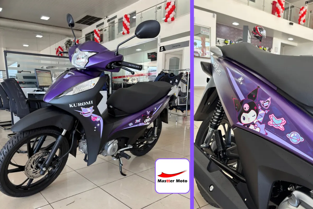 Honda Biz 125 EX Kuromi é apresentada em Porto Velho pela Mastter Moto