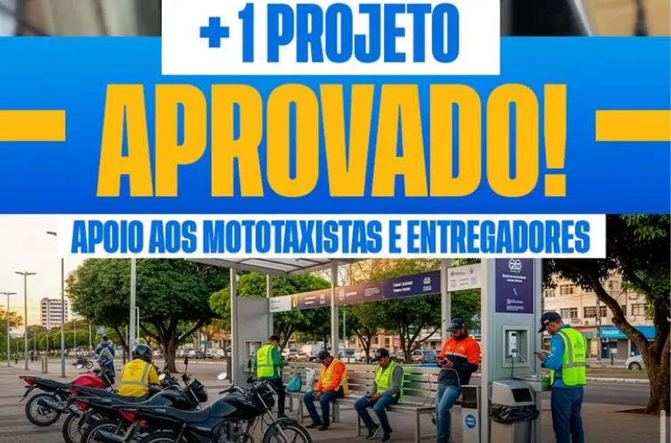 Projeto de apoio a mototaxistas e entregadores é aprovado em Porto Velho