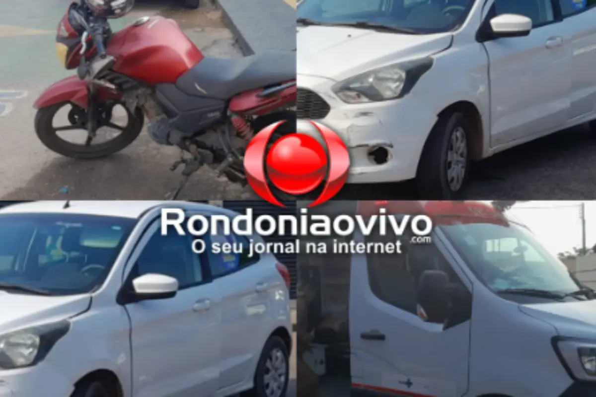 Motociclista fica ferido após ser atingido por carro no dia do aniversário em Porto Velho