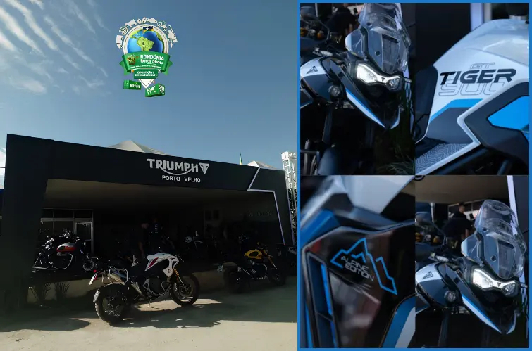 Mega Triumph segue na Rondônia Rural Show 2026 com exposição de motos premium e condições especiais
