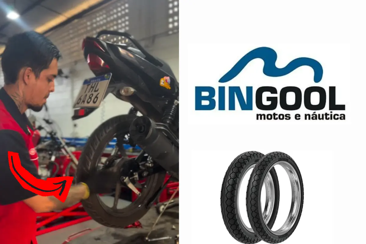 Bingool Motos oferece pneus originais com instalação gratuita para motociclistas em Porto Velho