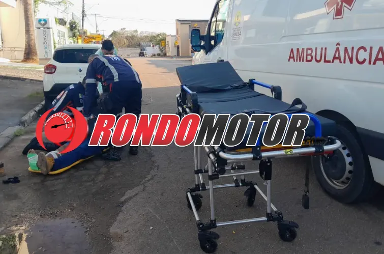 Motorista de Peugeot foge após atropelar motociclista em Porto Velho