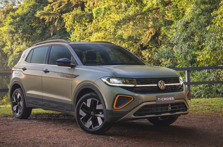 Volkswagen T-Cross lidera ranking dos SUVs mais vendidos em julho de 2025
