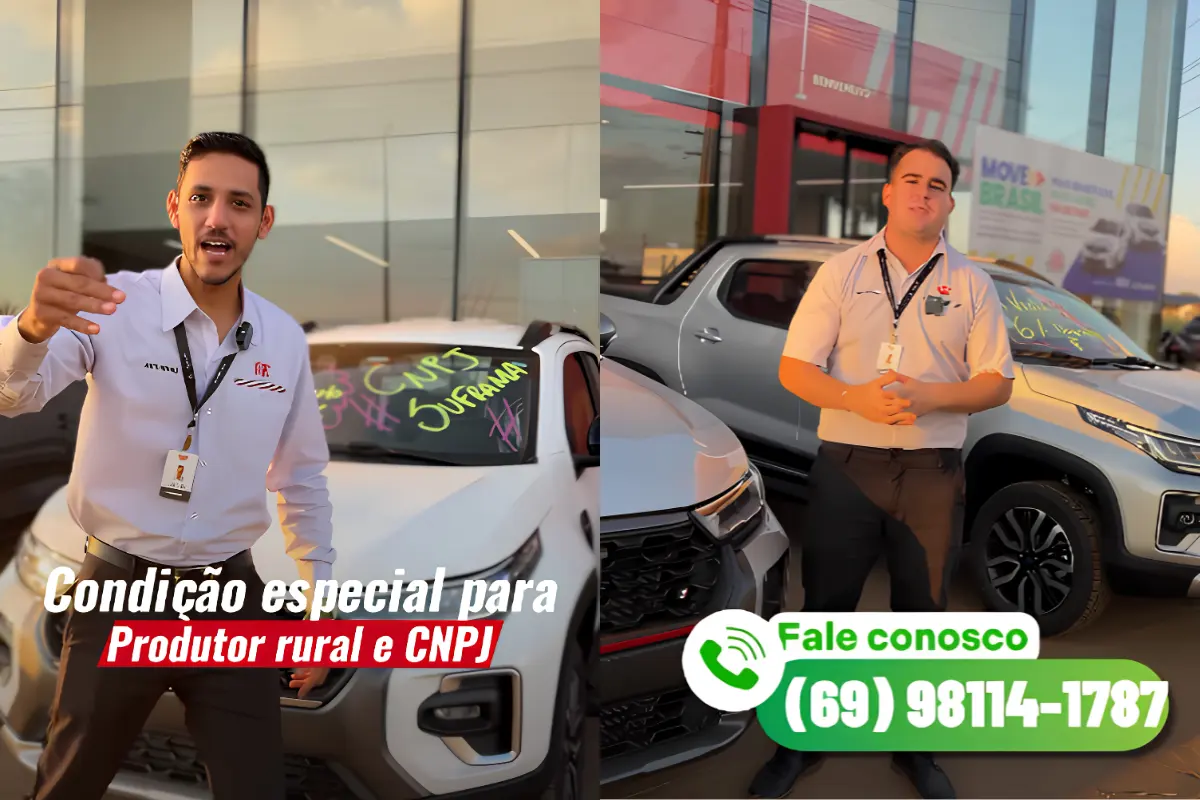 Fiat Autovema oferece condições especiais para produtores rurais e empresas em Vilhena