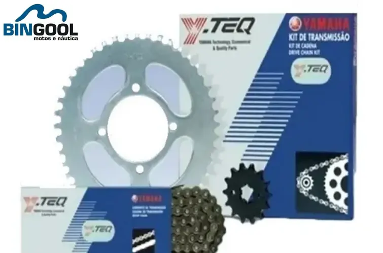 Bingool Motos anuncia queima de estoque com descontos em kits de transmissão Yamaha